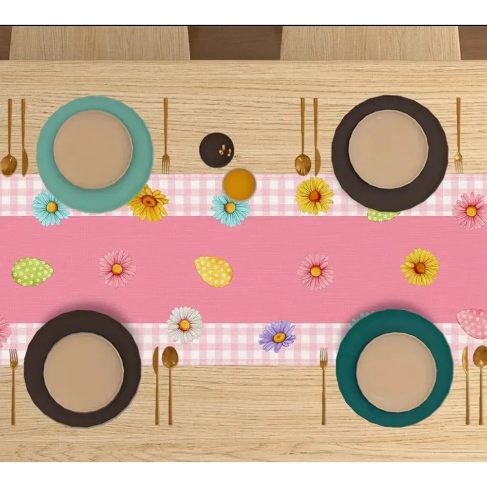 Table Runner 36 in x 13 in Pink